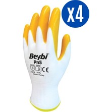 Beybi Pn5 Iş Eldiveni Inşaat Eldiveni Bahçe Eldiveni X4 Çift