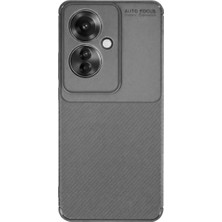Eco Port Oppo Reno 11F Kılıf Auto Focus Karbon Kapak - Gri