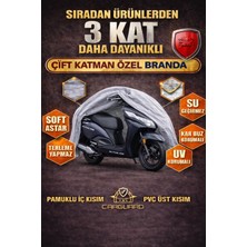 Carguard Honda Activa 125 cc Fitilli Motosiklet Brandası Motor Örtüsü - Arka Çanta Uyumlu
