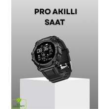Allians Pro Bluetooth Akıllı Saat, Kalp, Kan Basıncı ve Uyku Takibi, Şık ve Fonksiyonel