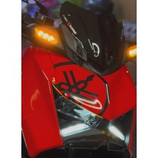 Yamaha Logo Sticker Stiker Seti 2 Adet Reflektif Xmax-Nmax Siyah Renk