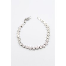 Royaleks Yıldız Taşlı Vip Bileklik - Gümüş