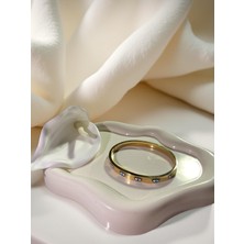 Ezgiarslanatalier Çelik Göz Kirpik Detaylı Kelepçe Bileklik