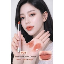 Gege Bear Şeftali ve Sütlü Kahve Rengi Arkadan Basmali Jelly Parlak Nemlendirici Ruj