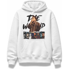 Fuddy Moda Unisex The Weeknd Baskılı Kapüşonlu Sweatshirt, Oversize Rapper Temalı Hoodie
