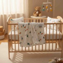 Elegance Home Flanel Cozy %100 Pamuk Kız Bebek Battaniye Takımı