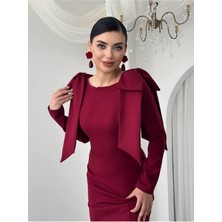 Moda Durağı Maxı Alya Elbise Bordo