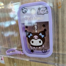 Özbience Sevimli Kuromi Figürlü Silikon Korumalı Plastik Parfüm Şişesi