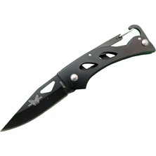 Esranın Dünyası Buğz Eco Lounge Benchmade A1103B Siyah Kamp Çakı 15 cm - Kancalı Metal Saplı