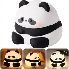 Özbience Sevimli Panda Renkli Dokunmatik Gece Lambası, Rgb Işıklandırma