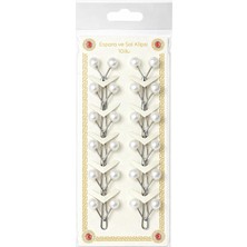 Manolyaşal İslamic Hijab Eşarp & Şal Klipsi 12’li