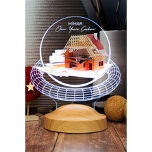 Özbience Renkli LED Masa Lambası, Dünya Mimarlar Günü Hediye, Şık ve Modern Tasarım