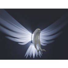 Marka LED Işıklı Kartal Duvar Dekoru & 3D Baskı Duvar Dekoru