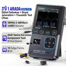 Fnirsi DSO-TC4 10MHz 48MS/s 3in1 Osiloskop Transistör Test ve Sinyal Jeneratörü