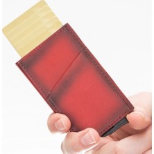 Esranın Dünyası Buğz Torres Deri Kartlık Mekanizmalı V4EF Kırmızı