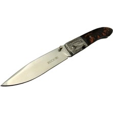 Esranın Dünyası Buğz Eco Lounge Buck Knives BK-011BK Kamp Çakı 23 cm - Kahverengi Sedef Sap, Kılıflı, Kutulu