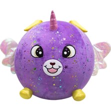 Esranın Dünyası Buğz Şişme Peluş Mor Köpek Xxl Shiny Corns S2