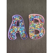 Marka Harf Tasarımlı 3D Baskı Çikolata ve Şeker Kutusu