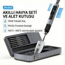Fnirsi HS-02A Akıllı Havya 6 Uçlu ve Alet Kutusu