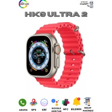 Allians Hk9 Ultra 2 Akıllı Saat Çift Çekirdek Yapay Zeka Destekli, Hediye Kordon ile