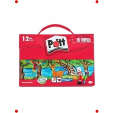 MarkEntegra 12'li Pastel Boya Seti - Taşınabilir Çantalı