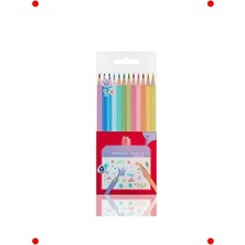 MarkEntegra 12'li Pastel Üçgen Ergonomik Boya Kalemi Seti