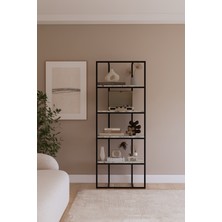 Solto Home OB16-15 Modern Metal Kitaplık – Ofis, Salon ve Mağaza Için Reyon Raf
