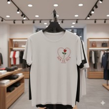 Sevgiliye Özel Baskılı Pamuklu T-Shirt