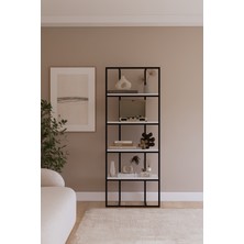 Solto Home OB16-13 Modern Metal Kitaplık – Ofis, Salon ve Mağaza Için Reyon Raf