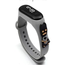 Allians Su Geçirmez Dijital Çocuk Kol Saati, Dokunmatik LED Ekran, Silikon Kordondan