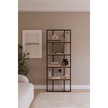 Solto Home OB16-14 Modern Metal Kitaplık – Ofis, Salon ve Mağaza Için Reyon Raf