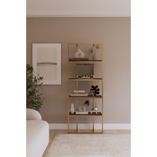 Solto Home OB16-22 Modern Metal Kitaplık – Ofis, Salon ve Mağaza Için Reyon Raf