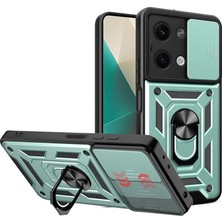 Vintessy Xiaomi Poco X6 Kılıf Pars Lens Yüzüklü Silikon - Yeşil