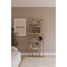 Solto Home OB16-25 Modern Metal Kitaplık – Ofis, Salon ve Mağaza Için Reyon Raf