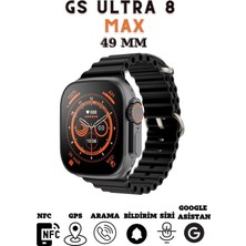Allians Gs 8 Ultra Max 49MM Kordon Kilitli Vidalı Akıllı Saat, iPhone 11 Pro Max ile Uyumlu