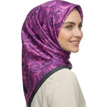 Scarfella Dijital Soft Eşarp Kırışmaz Kaymaz Ütü Istemez Tok Duruşlu Desenli Başörtüsü SRP727