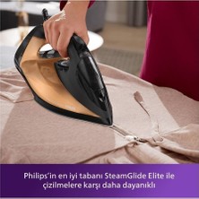 Philips 7000 Serisi 250G Şok Buhar 50G/DK Sürekli Buhar 2800W Güçlü Performans Steamglide Elite Taban Ütü Geniş Su Haznesi Damlama Emniyeti Dikey Buhar