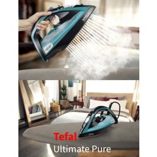 Tefal Yüksek Güç Anti-Drip & Dikey Buhar Özelliği Ultimate PURE-3200 W Kireç Avcısı Buharlı Ütü + Şarjlı Tiftik Makinesi