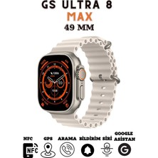 Allians Gs 8 Ultra Max 49MM Kordon Vidalı Ekranlı Akıllı Saat iPhone 7 Plus Uyumlu