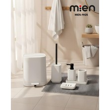 Özbience Şık Beyaz 5 Parça Banyo Seti, Hem Temizlik Hem Stil