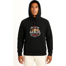 Bahriyeli Collection Kapüşonlu Honda Accord 2000 Model Göğüs Baskılı Unisex Sweatshirt