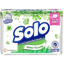 Solo Islak Havlu 3X52'LI