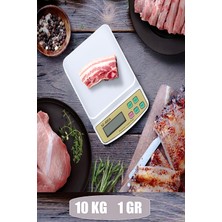 PremiumPort Dijital Mutfak Tartısı 10 Kg, Işıklı Ekranlı, Hassas Ölçüm Özelliği
