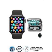 Allians Çok Fonksiyonlu Akıllı Saat ve Dokunmatik Bluetooth Kulaklık Seti