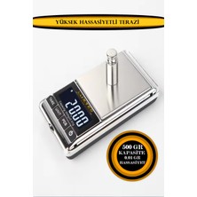 PremiumPort Yüksek Hassasiyetli 500G Terazi, Kuyumcu ve Eczane Için Uygun