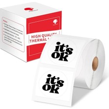 PremiumPort 30X30MM Beyaz Yuvarlak Etiket 200'LÜ Set, Çok Amaçlı ve Dayanıklı