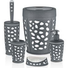 Özbience Şık 5'li Banyo Seti, Şampuan, Sabun, Havlu ve Daha Fazlası