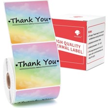 PremiumPort 50X50MM Gökkuşağı Etiket Seti 150 Adet, M110, M108, M220, M221 Uyumlu