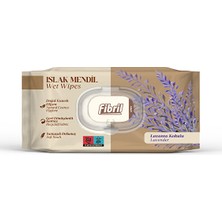 3 Adet Fibril Islak Havlu Lavanta 90'lı