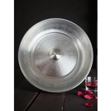 Özbience Işlemeli Alüminyum Banyo Hamam Tası, 20 Cm, Şık ve Dayanıklı Tasarım